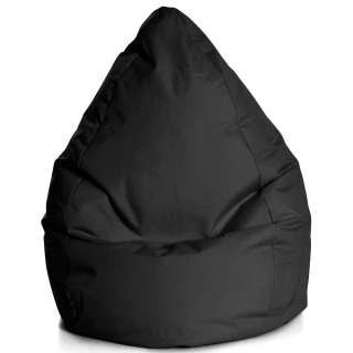 Sitzkissen in Schwarz mit Reißverschluss