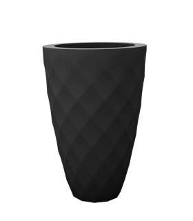 Vondom - VASES Blumentopf klein - anthrazit - Ø 18 x 36 cm - Basic - outdoor