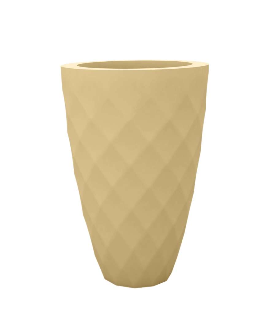 Vondom - VASES Blumentopf klein - beige - Ø 18 x 36 cm - Basic - outdoor