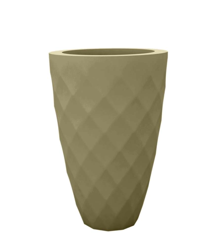 Vondom - VASES Blumentopf klein - khaki - Ø 18 x 36 cm - Basic - outdoor