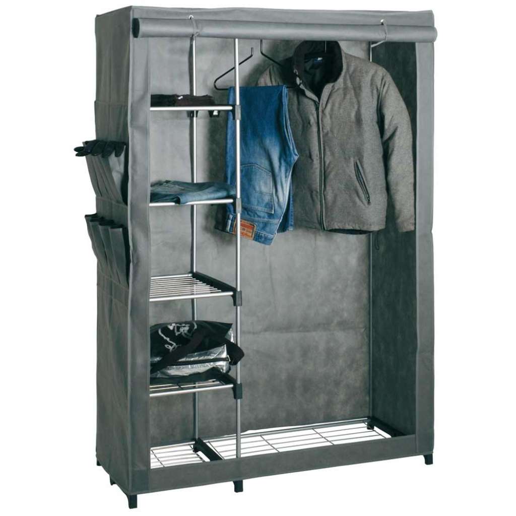Garderobenschrank mit Stoffbezug