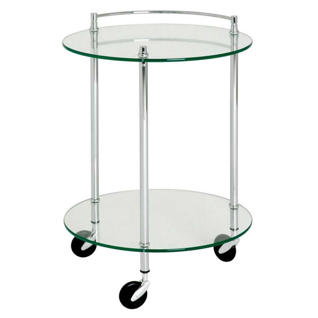 Serviertischchen aus Glas