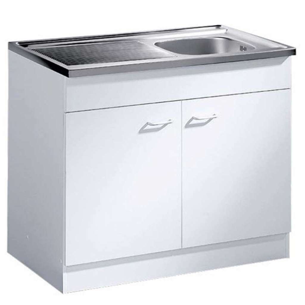 Küchenschrank mit Edelstahl-Spüle Edelstahlspühle