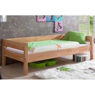 Massivholz-Kinderbett in Buchefarben 90x200cm