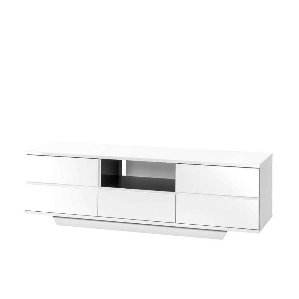 TV Board in Weiß Hochglanz 150cm breit