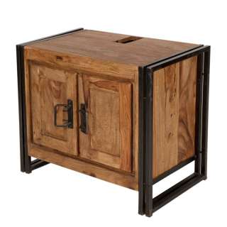 Unterschrank aus Sheesham Massivholz Industry Style