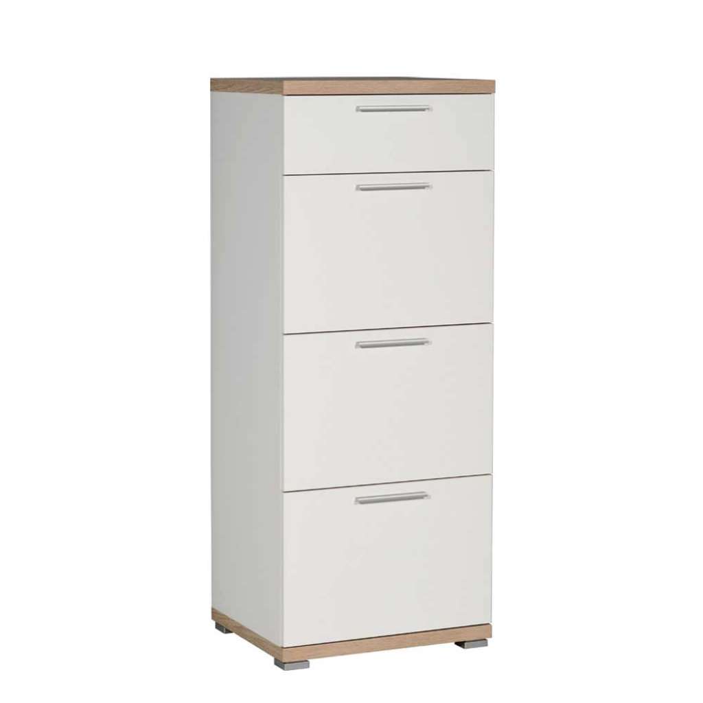 Flurkommode mit 4 Schubladen Eiche Dekor