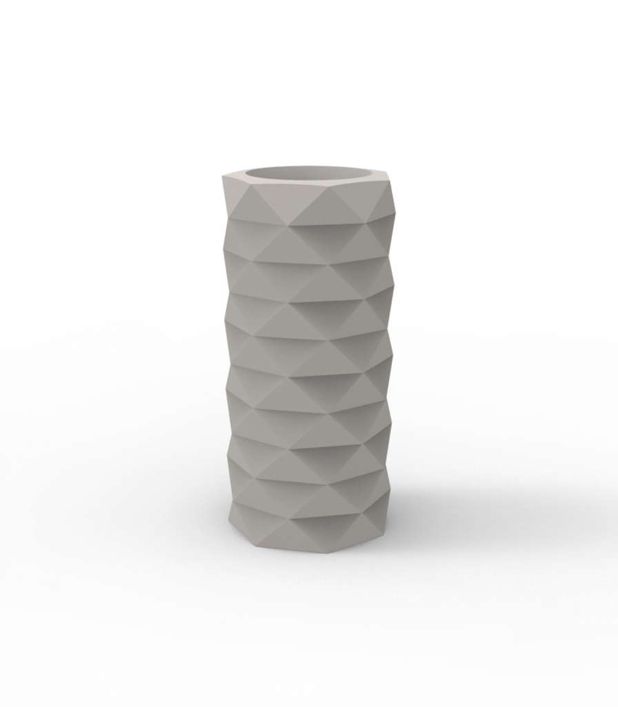 Vondom - MARQUIS Blumentopf - taupe - Ø 25 x 53 cm - Basic - outdoor