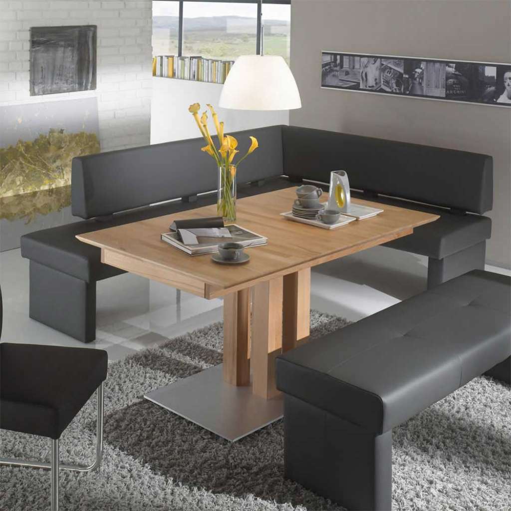 Polstereckbank in Grau modern