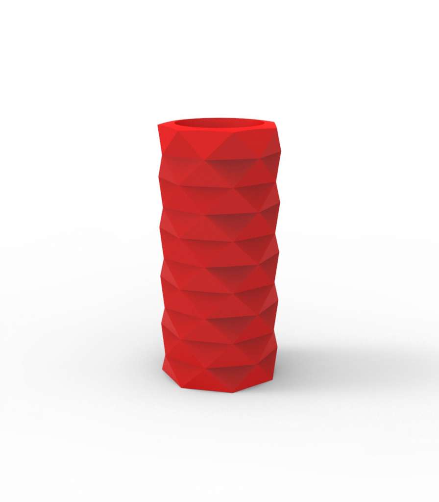 Vondom - MARQUIS Blumentopf - rot - Ø 25 x 53 cm - Basic - outdoor