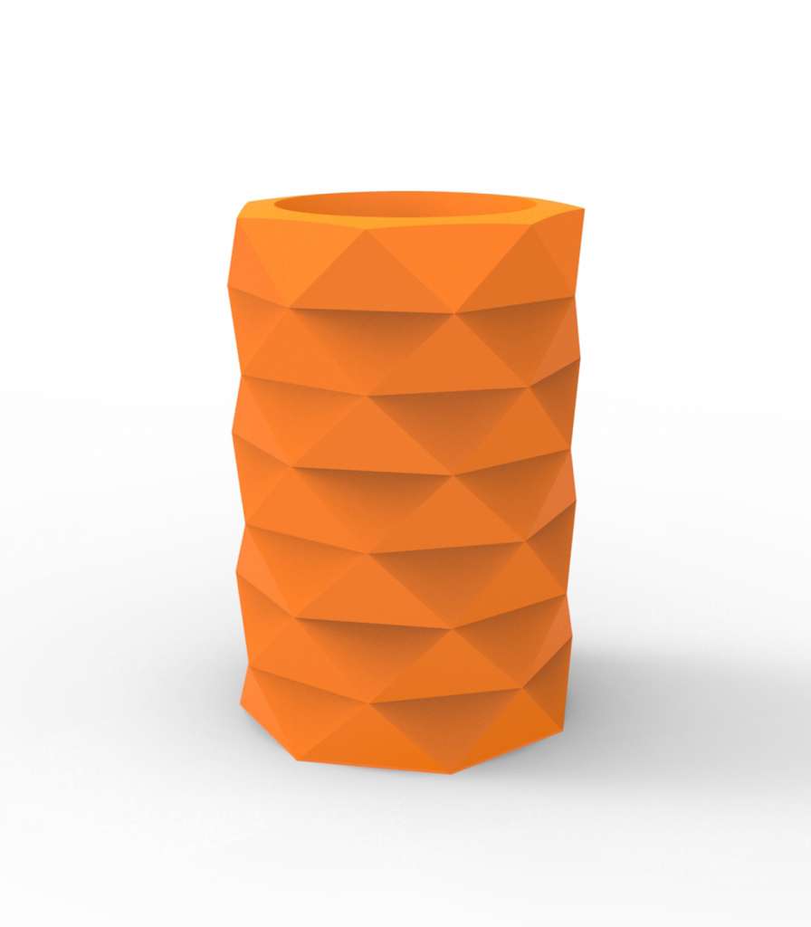 Vondom - MARQUIS Blumentopf - orange - Ø 60 x 50 cm - Basic - outdoor