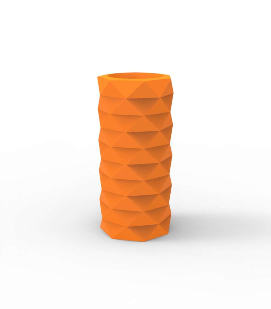 Vondom - MARQUIS Blumentopf - orange - Ø 25 x 53 cm - Basic - outdoor