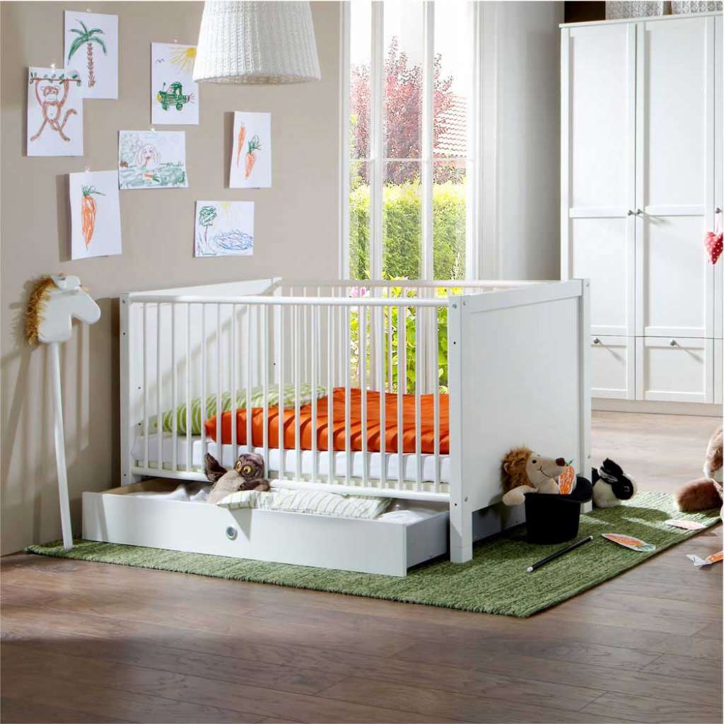 Babybett mit Schubkasten Schlupfsprossen