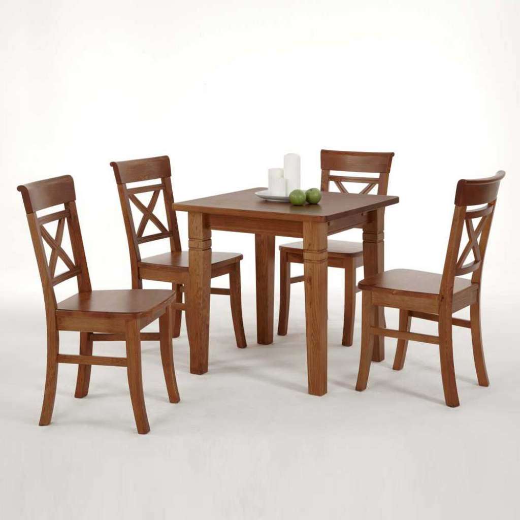 Tischgruppe aus Kiefer Massivholz Landhausstil (5-teilig)