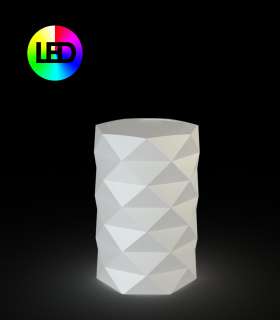 Vondom - MARQUIS Blumentopf - weiß - Ø 60 x 50 cm - RGB Beleuchtung - outdoor