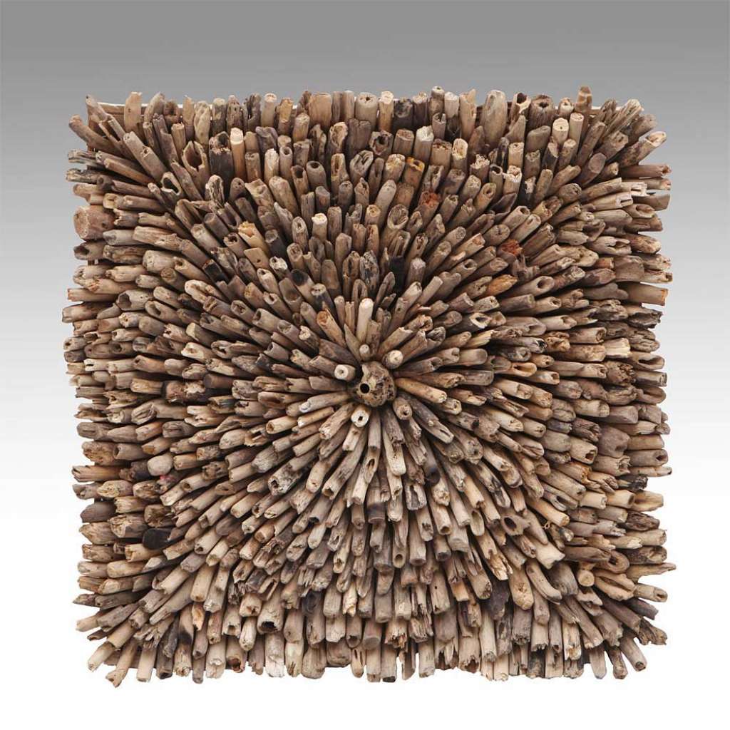 Wandbild aus Teakholz 70 cm breit