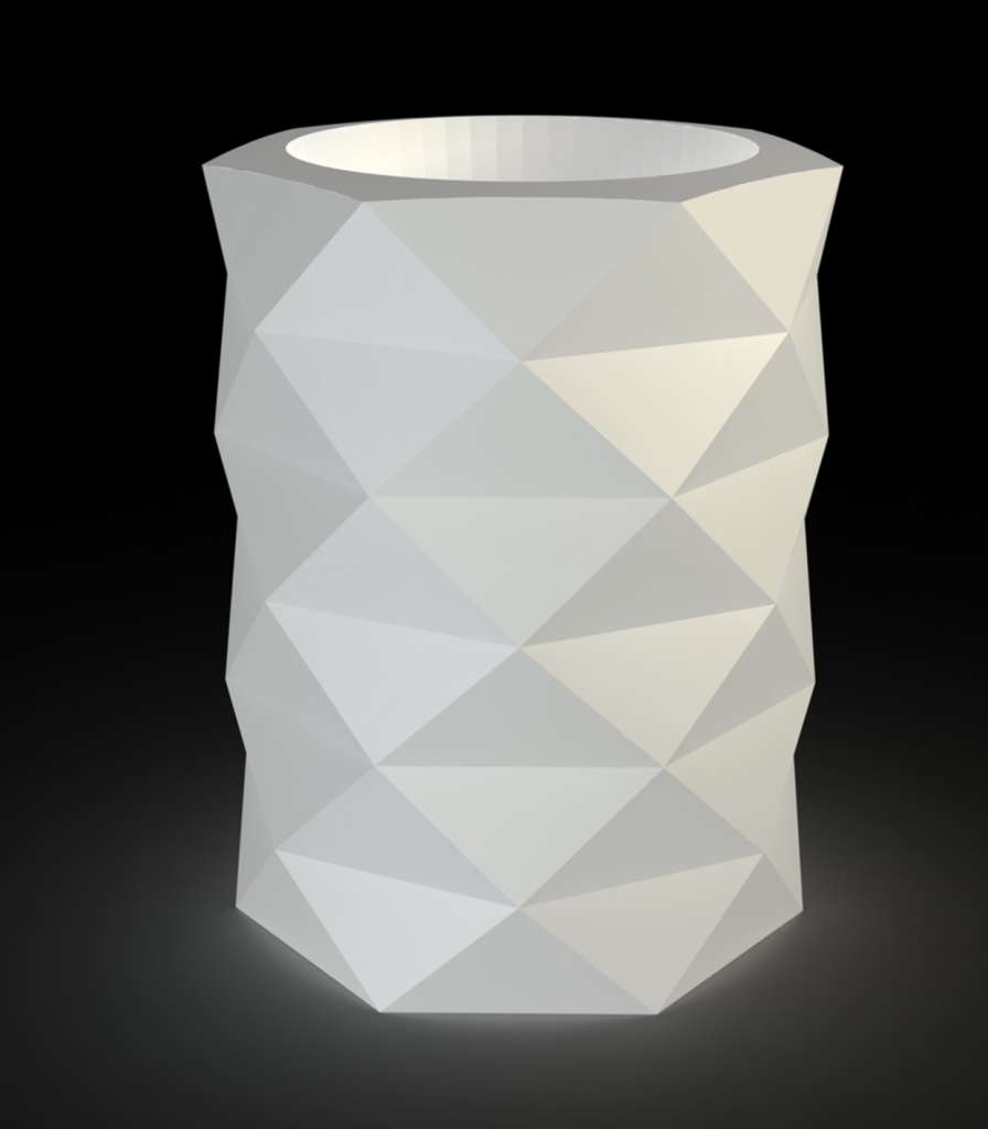 Vondom - MARQUIS Blumentopf - weiß - Ø 80 x 100 cm - beleuchtet - outdoor