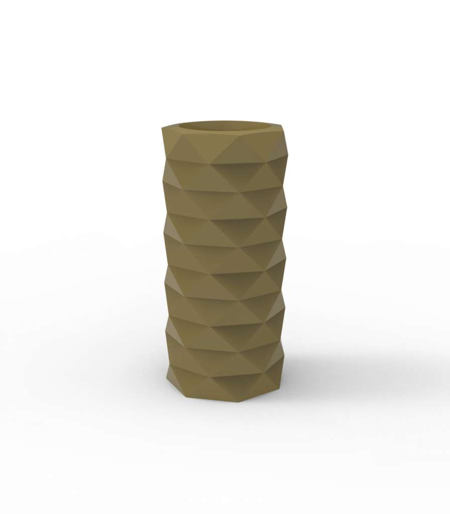 Vondom - MARQUIS Blumentopf - khaki - Ø 25 x 53 cm - lackiert - outdoor