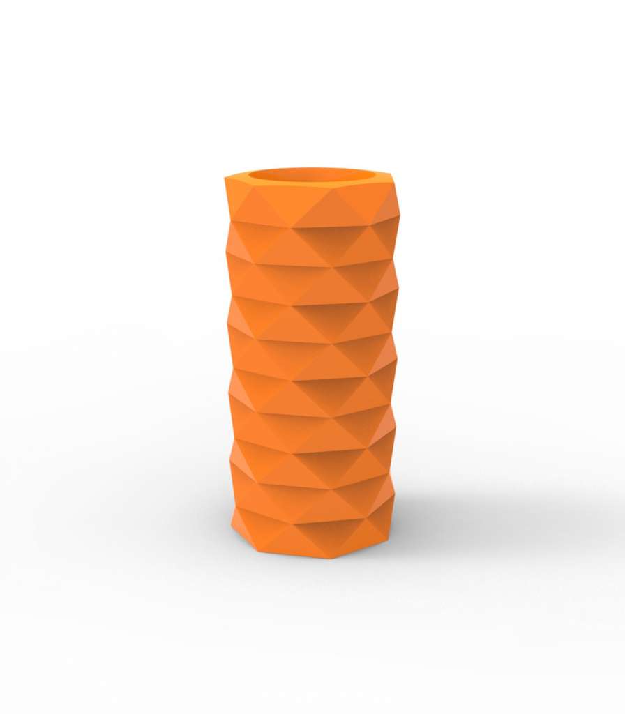 Vondom - MARQUIS Blumentopf - orange - Ø 25 x 53 cm - lackiert - outdoor