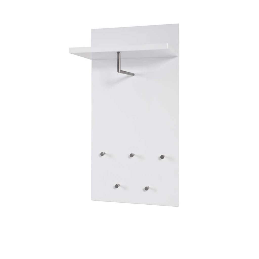 Hängegarderobe in Weiß mit Haken