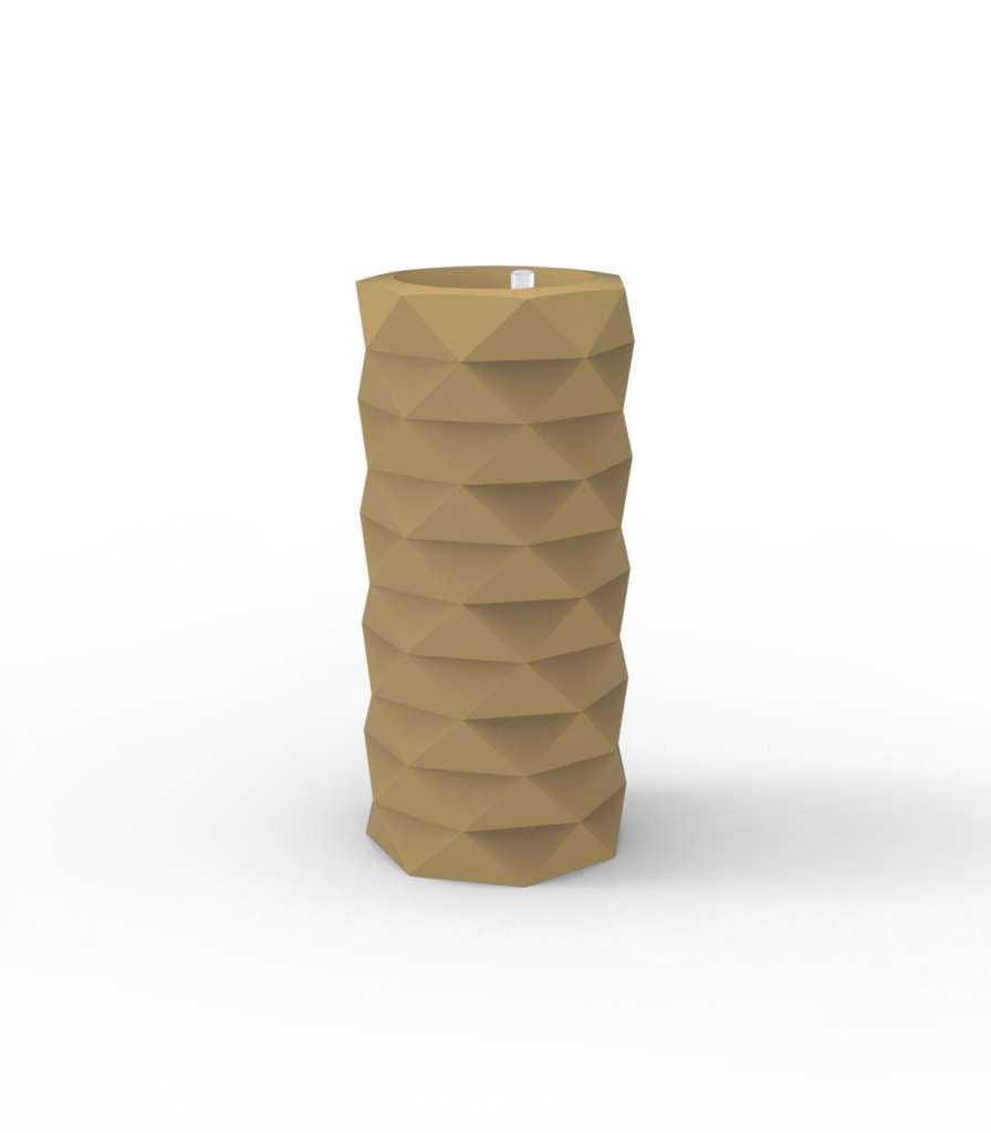 Vondom - MARQUIS Blumentopf - beige - Ø 25 x 53 cm - Bewässerungssytem - outdoor