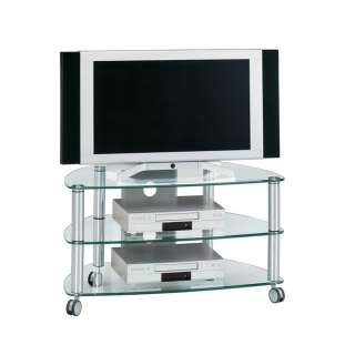 TV Wagen aus Glas Aluminium