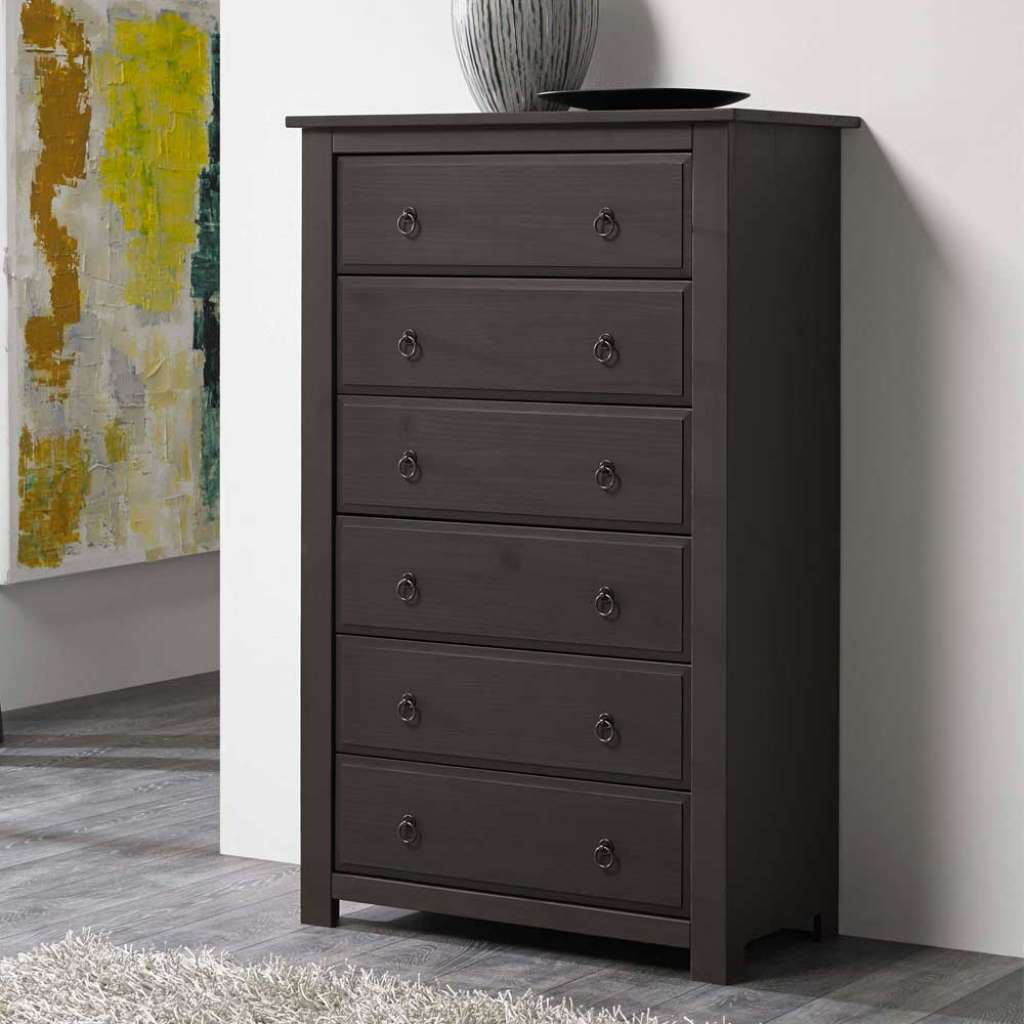 Kommode in Braun Kiefer massiv