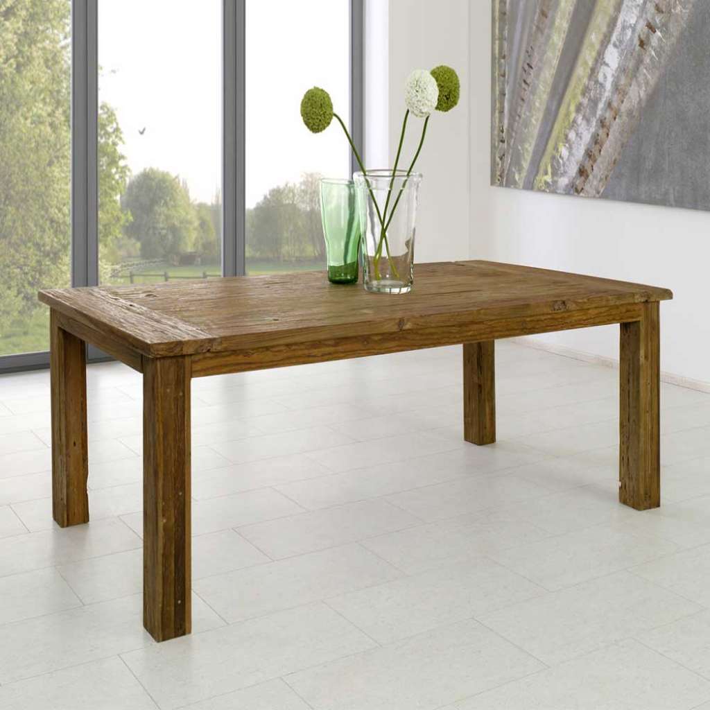 Esszimmertisch aus Teak Massivholz Rustikal