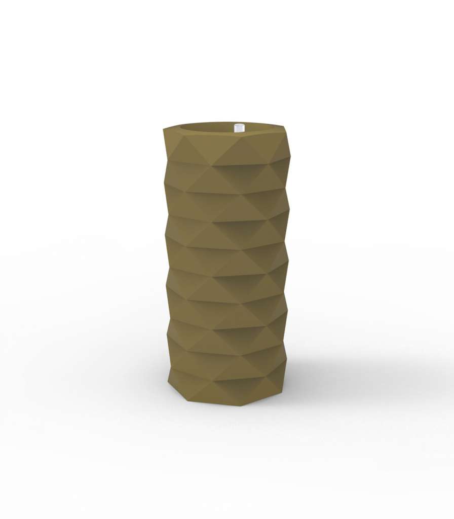 Vondom - MARQUIS Blumentopf - khaki - Ø 30 x 82 cm - Bewässerungssytem - outdoor