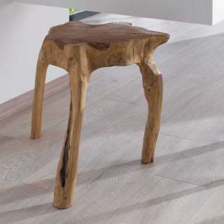 Hocker aus Wurzelholz Teak