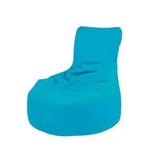 Outdoor Sitzsack in Blau Sesselform