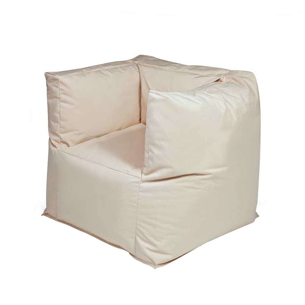 Sitzsack Lounge Sessel in Beige für Draußen