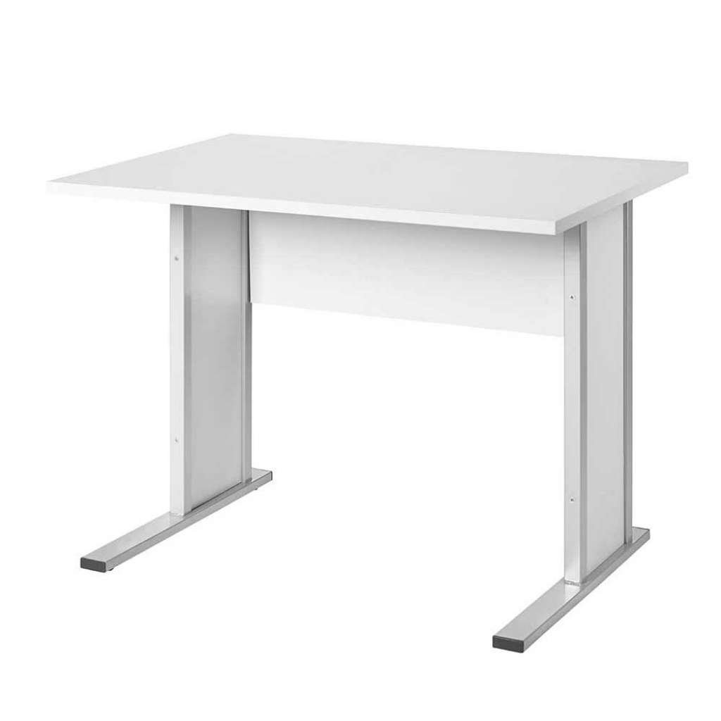 Bürotisch in Lichtgrau 90 cm breit