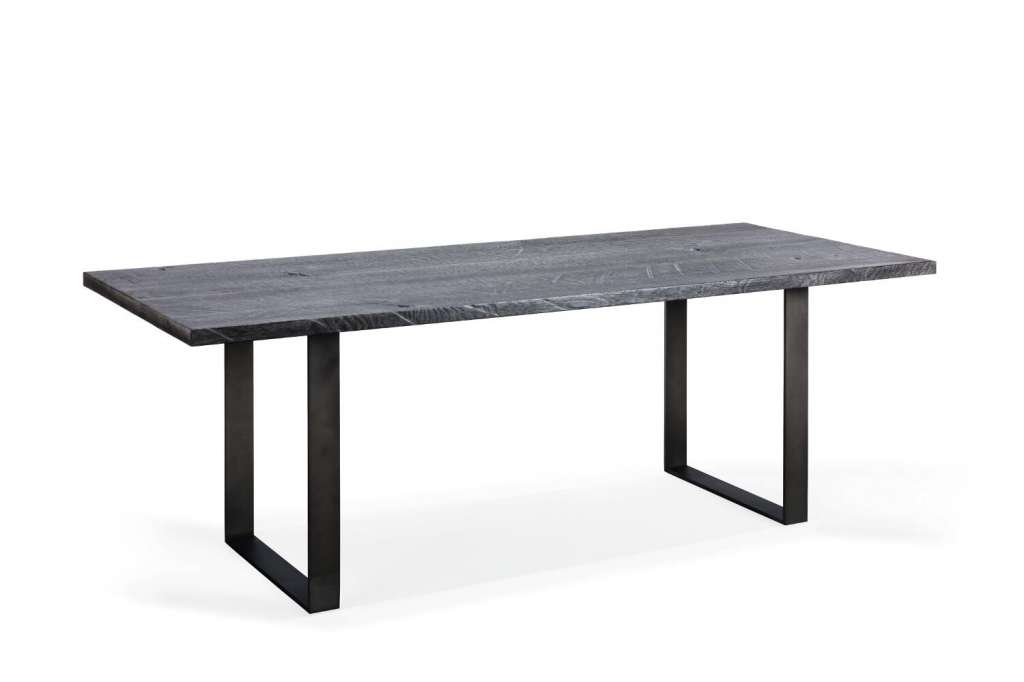 Janua - SC 58 Tisch - Eiche natur geölt - 240 x 90 x 75 - Gestell RAL9005 Tiefschwarz - indoor