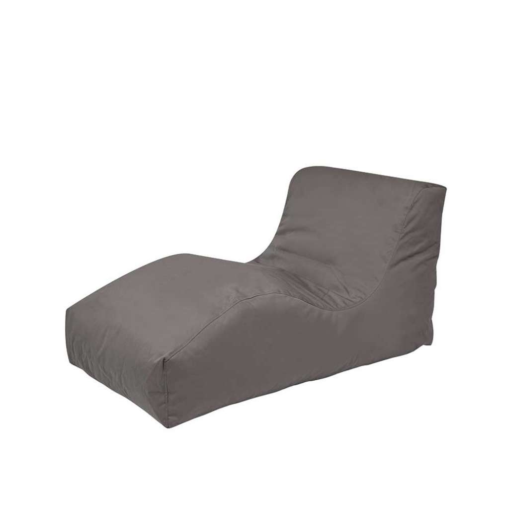Sitzsack Liege in Grau für Draußen