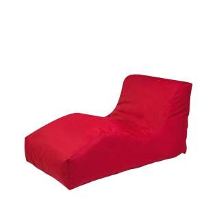 Sitzsack Lounge Liege in Rot Outdoor