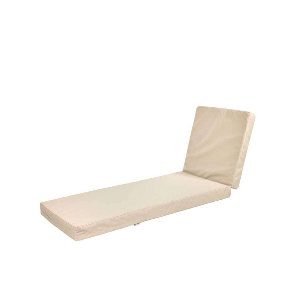 Auflage in Beige Gartenliege