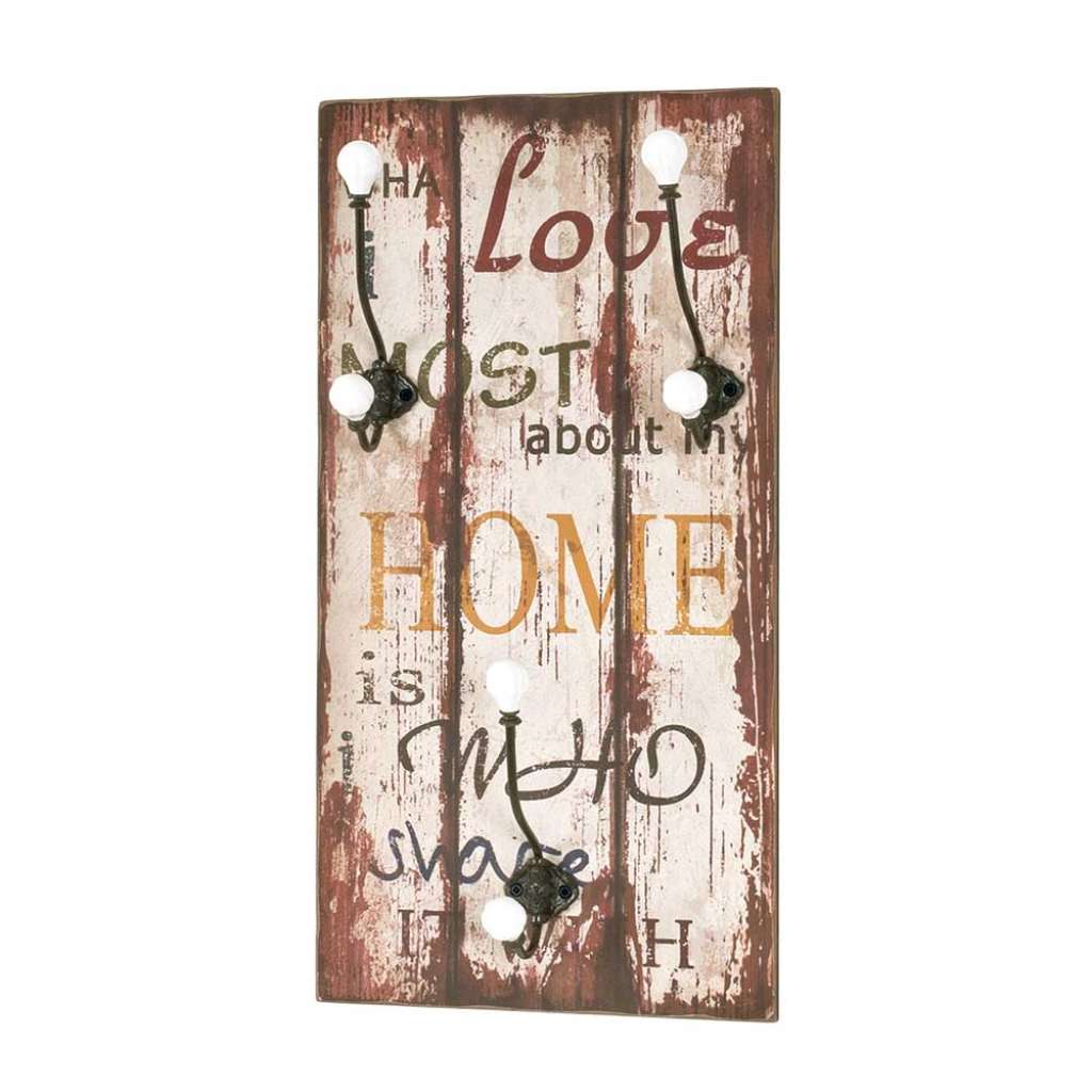 Garderobe im Shabby Chic Design Kleiderhaken