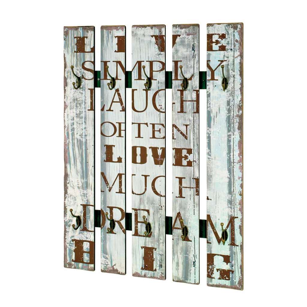Flurgarderobe mit Schrift Vintage Look