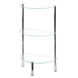 Standregal aus Glas Halbrund