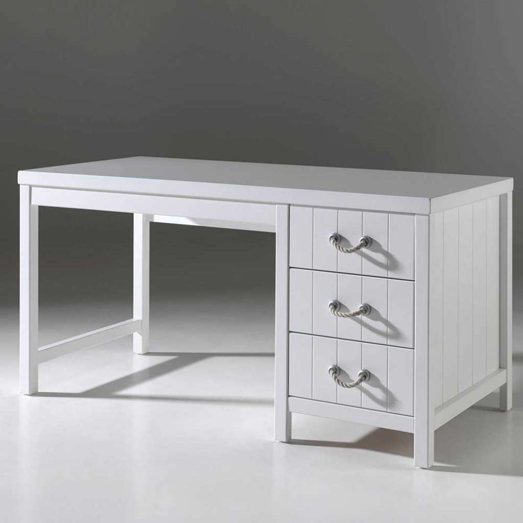Kinderzimmer Schreibtisch in Weiß 150 cm