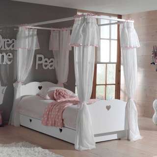 Himmelbett in Weiß Kinderzimmer