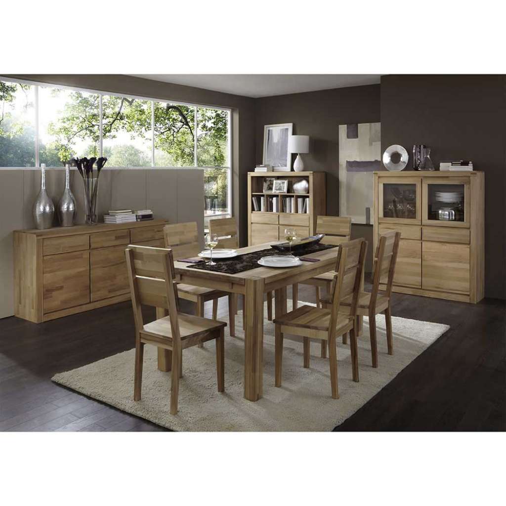 Möbel Set für Esszimmer Kernbuche Massivholz (3-teilig)