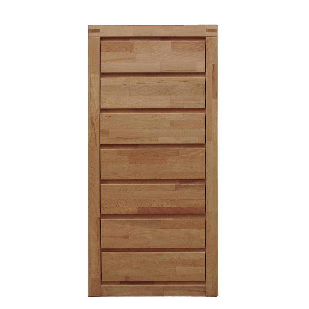 Hochkommode aus Kernbuche Massivholz Schubladen