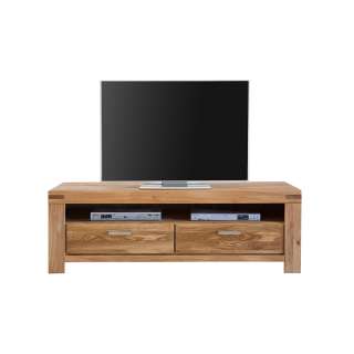 TV Lowboard mit Schubladen Wildeiche Massivholz