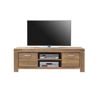 TV Board aus Wildeiche massiv Türen