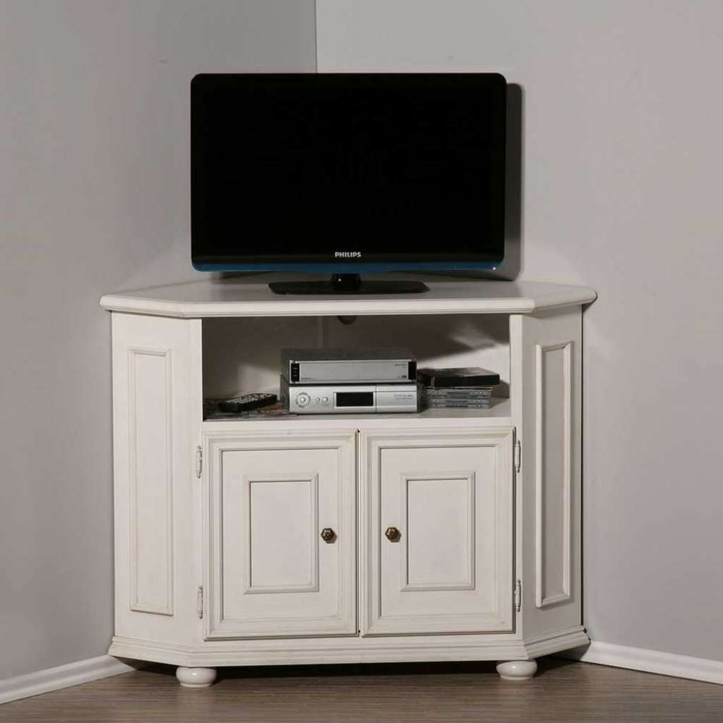 Eckschrank für Fernseher Weiß