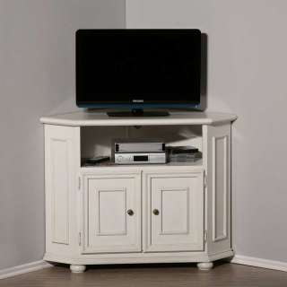 Eckschrank für Fernseher Weiß