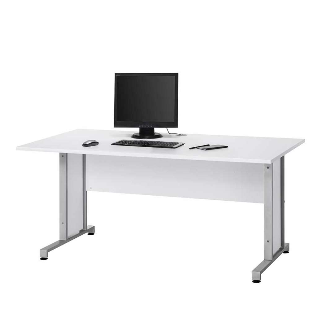 Bürotisch in Weiß 160 cm