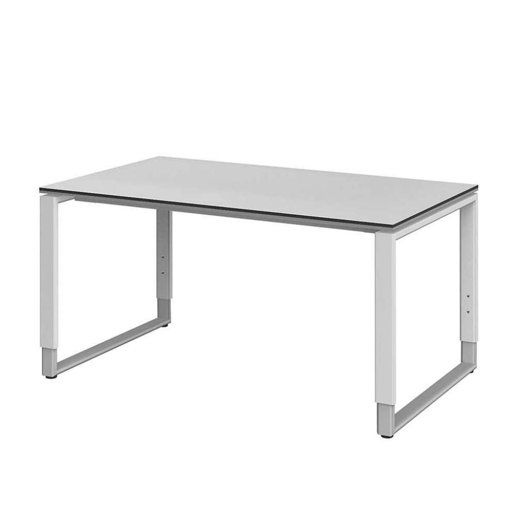 Höhenverstellbarer Schreibtisch in Weiß modern